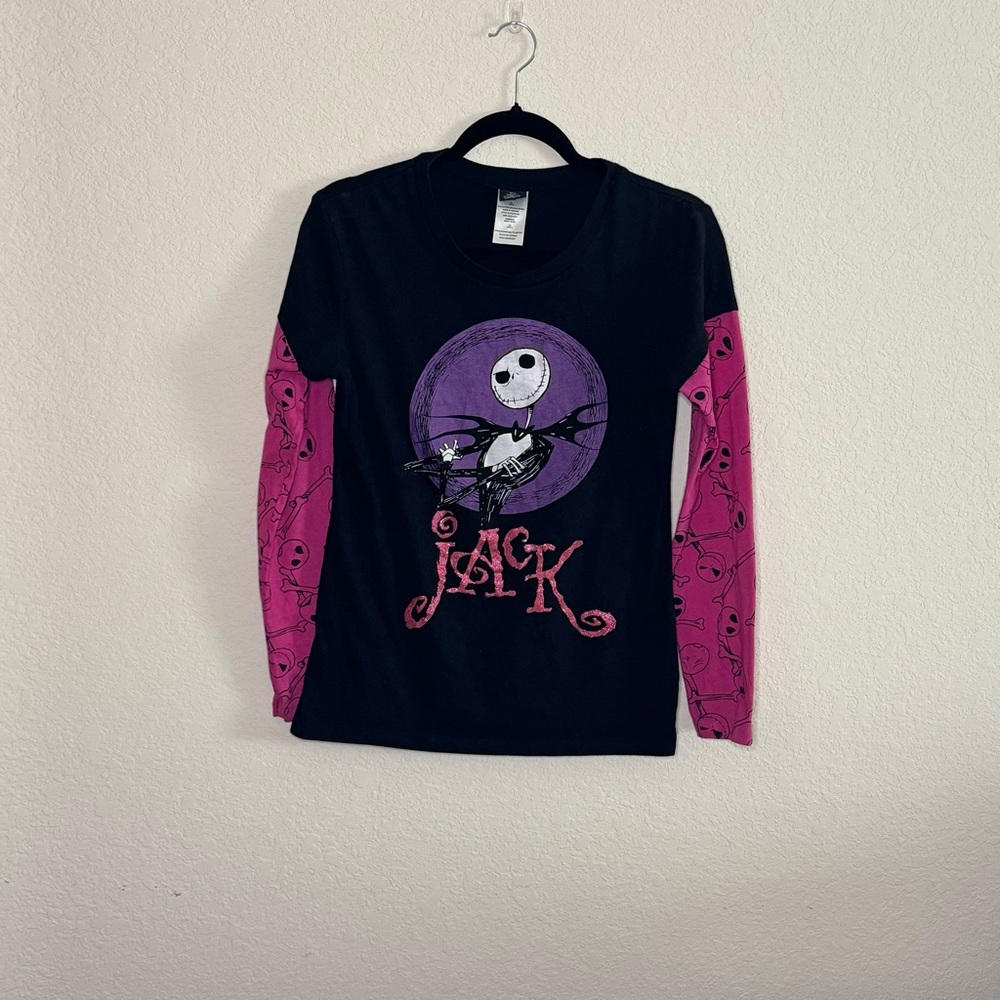 Disney Nightmare Before Christmas Long Sleeve Kids Tee Shirt Top Size XL 15/17